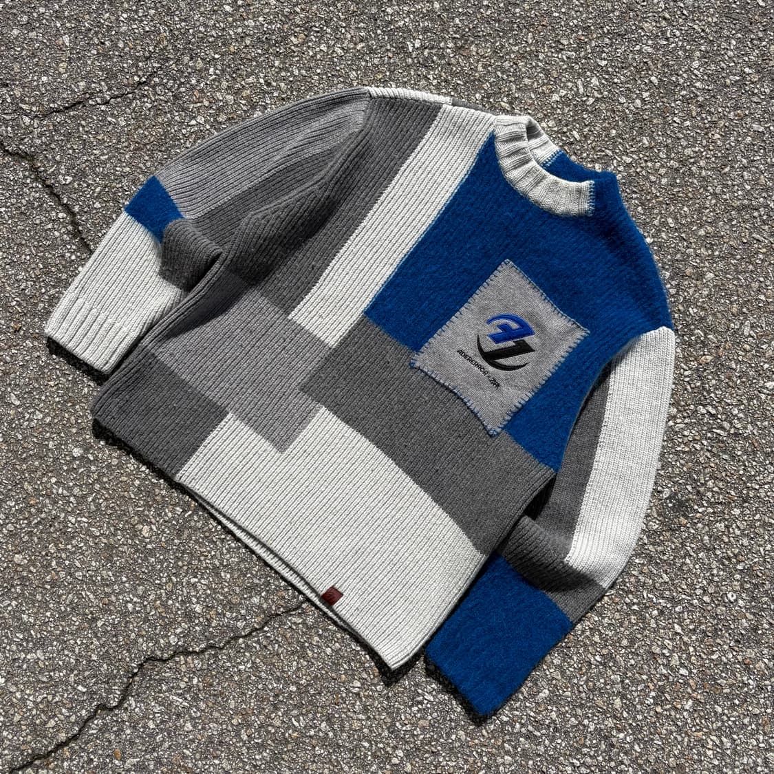 Ader Error x Zara 패치워크 오버 사이즈 니트 상품이미지3