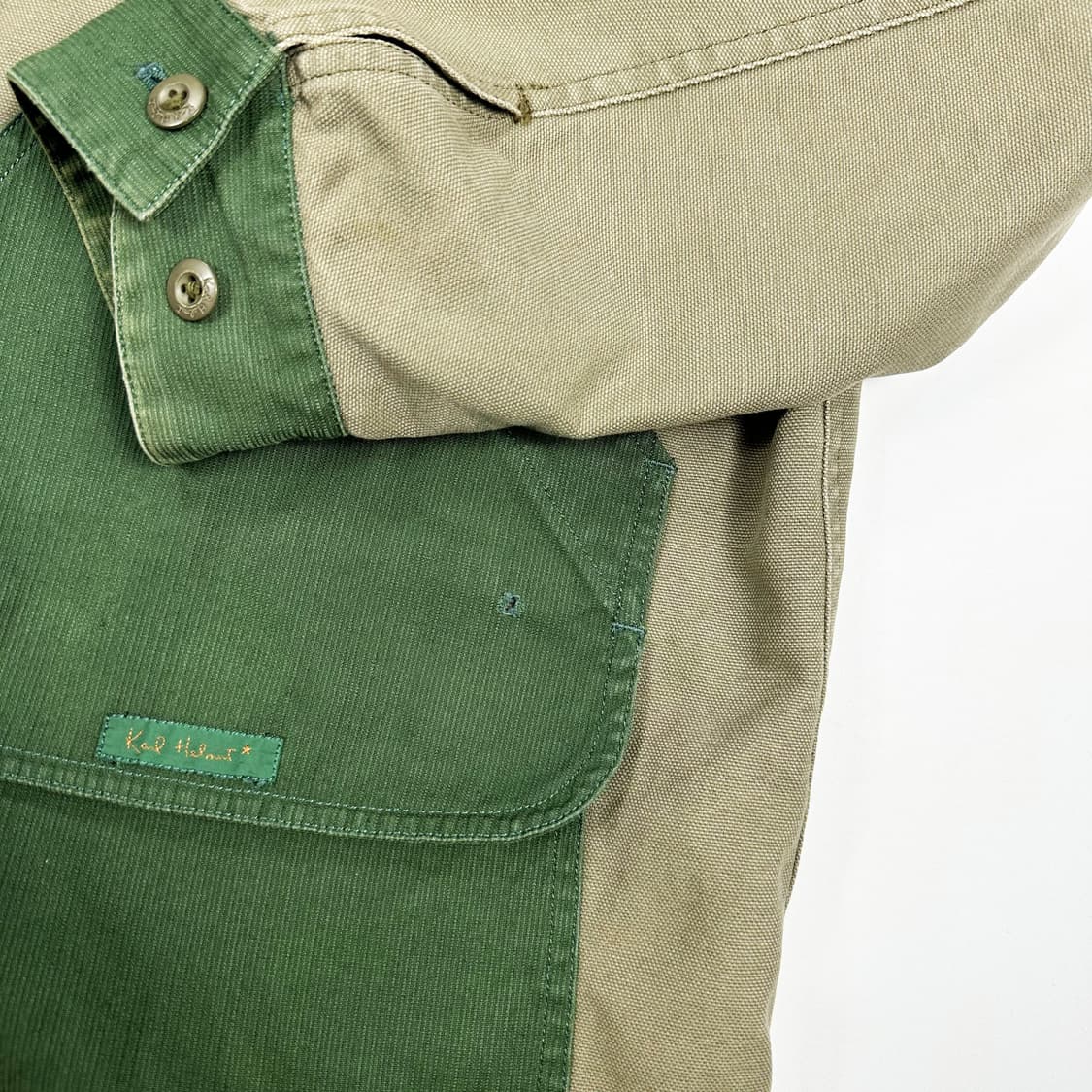 JPN 재팬빈티지 패치워크 캔버스 초어자켓 XL 상품이미지5