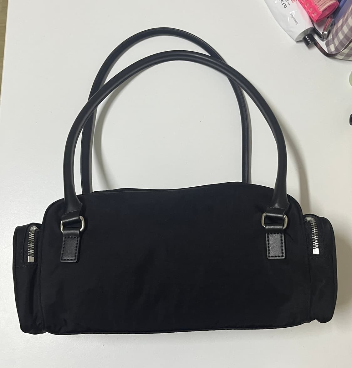 마뗑킴 나일론 보스턴백 블랙 상품이미지3