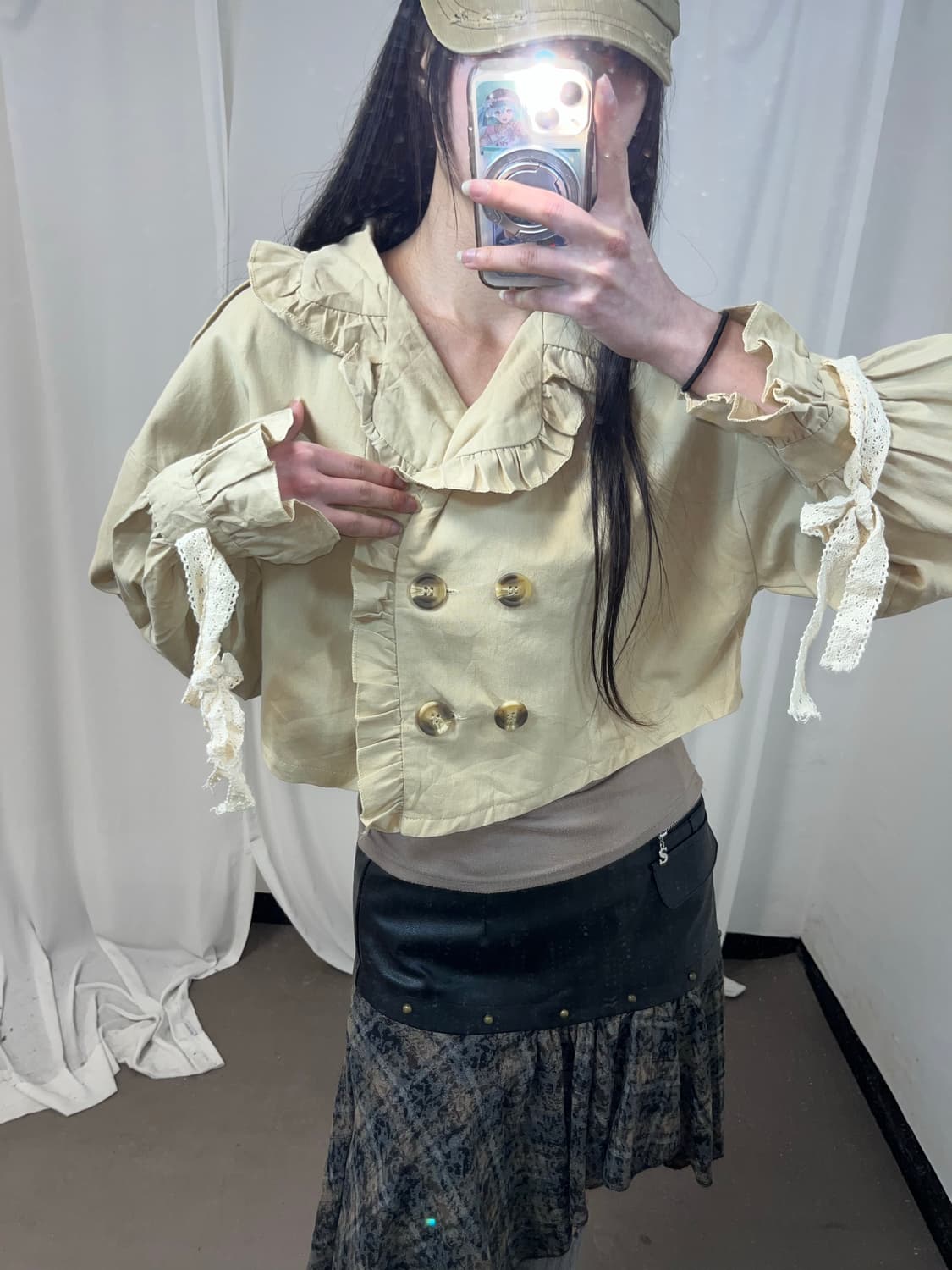 나폴레옹 버튼 러블리 니혼진 셔츠  상품이미지3