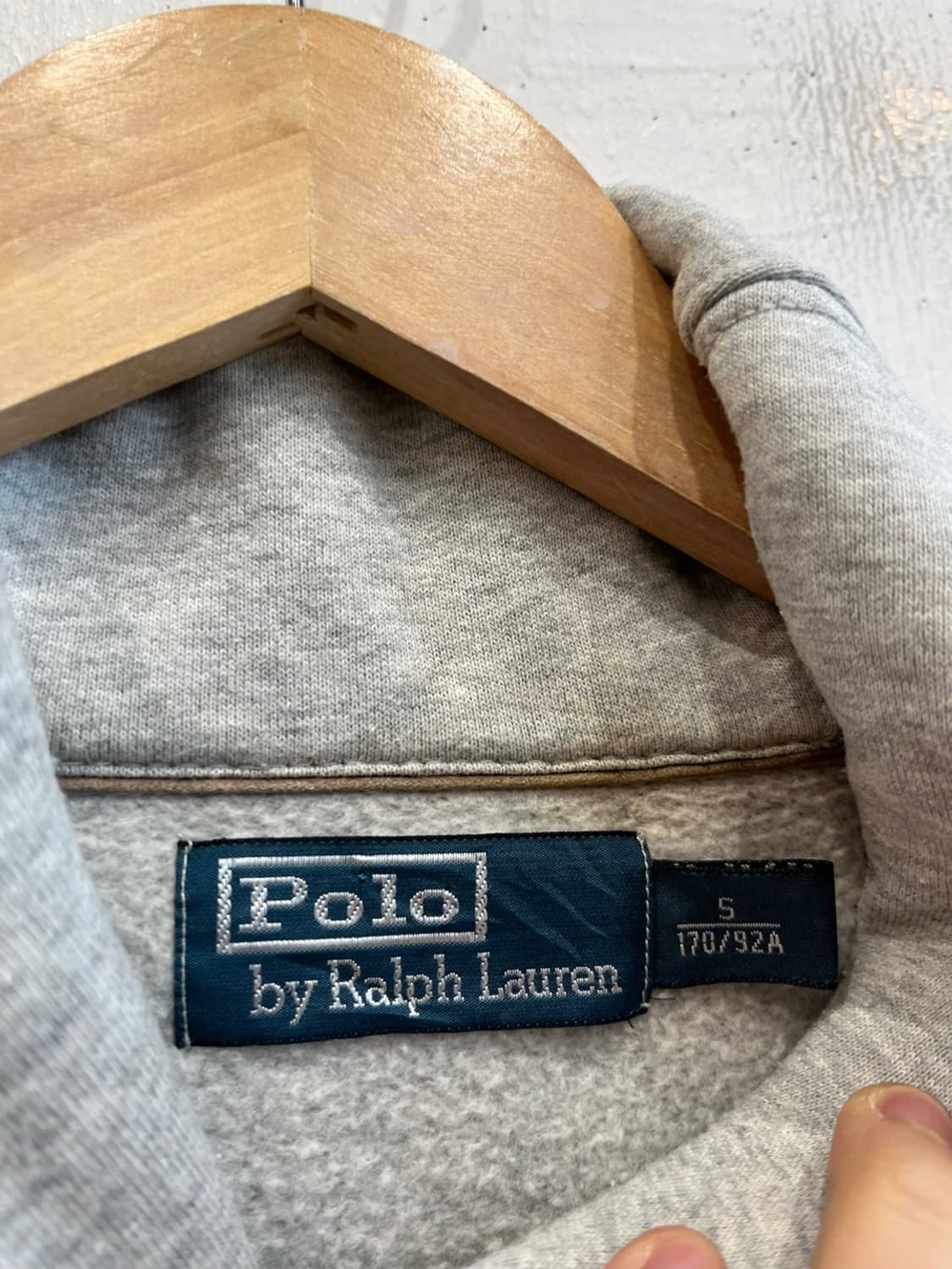 폴로랄프로렌 레더 엘보패치 숄카라 맨투맨 스웻셔츠 S 상품이미지3