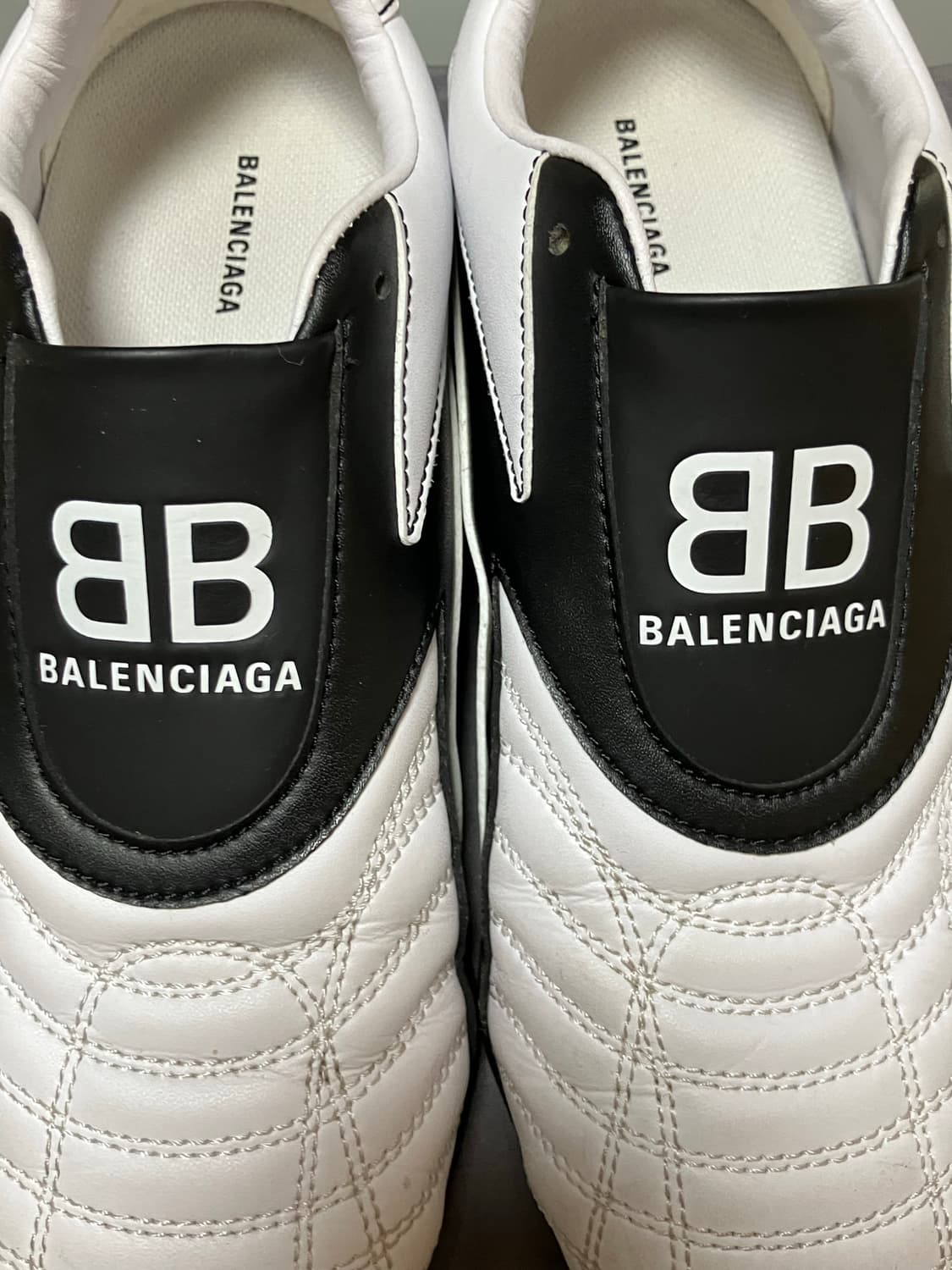 [W36] (W) 발렌시아가 젠 스니커즈 화이트 블랙 상품이미지2