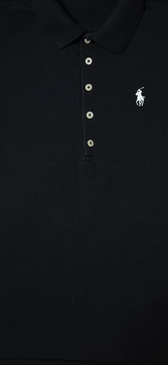 폴로 랄프로렌 여성 블랙 슬림핏 카라티 M 상품이미지5