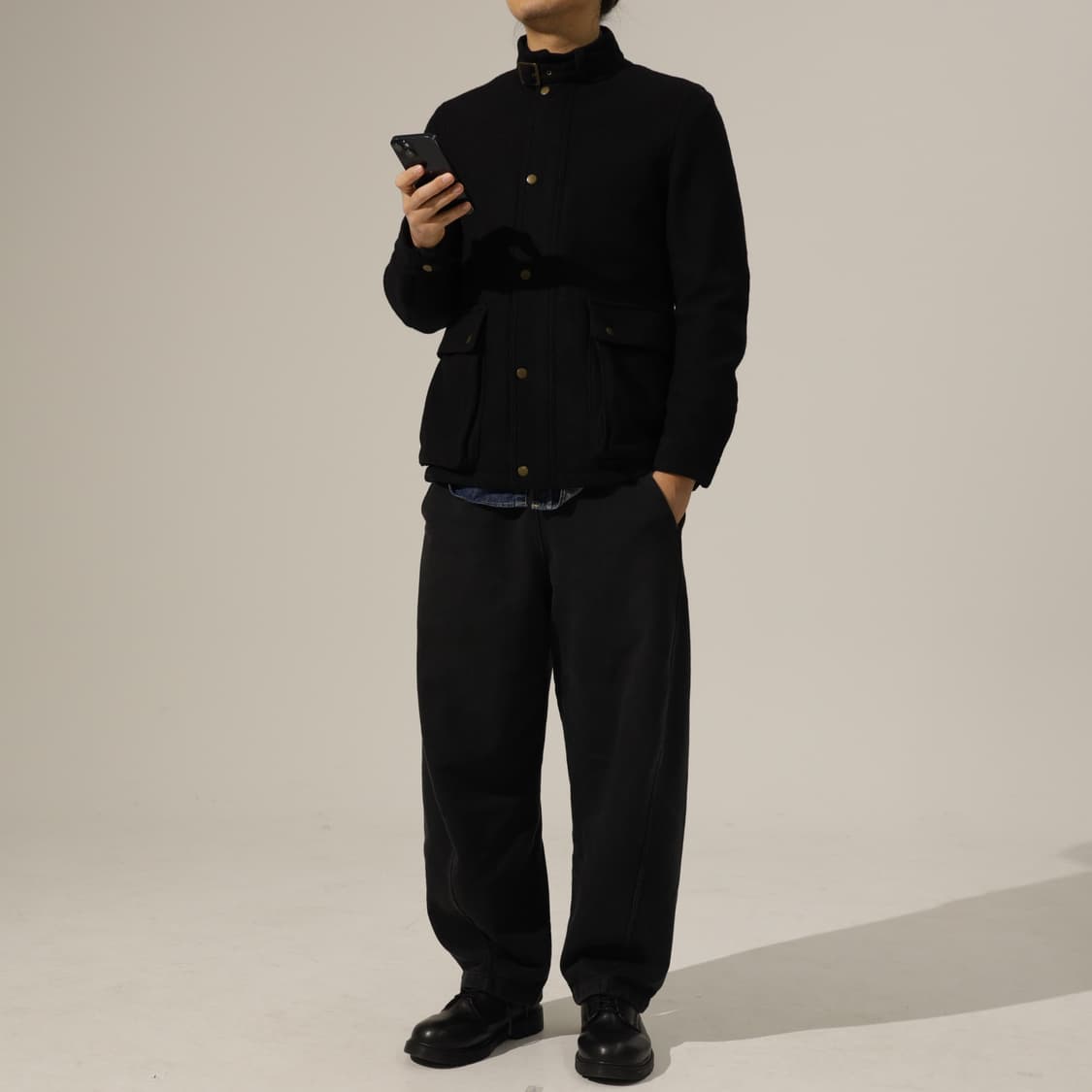 International gallery beams 울 하이넥 자켓 상품이미지3