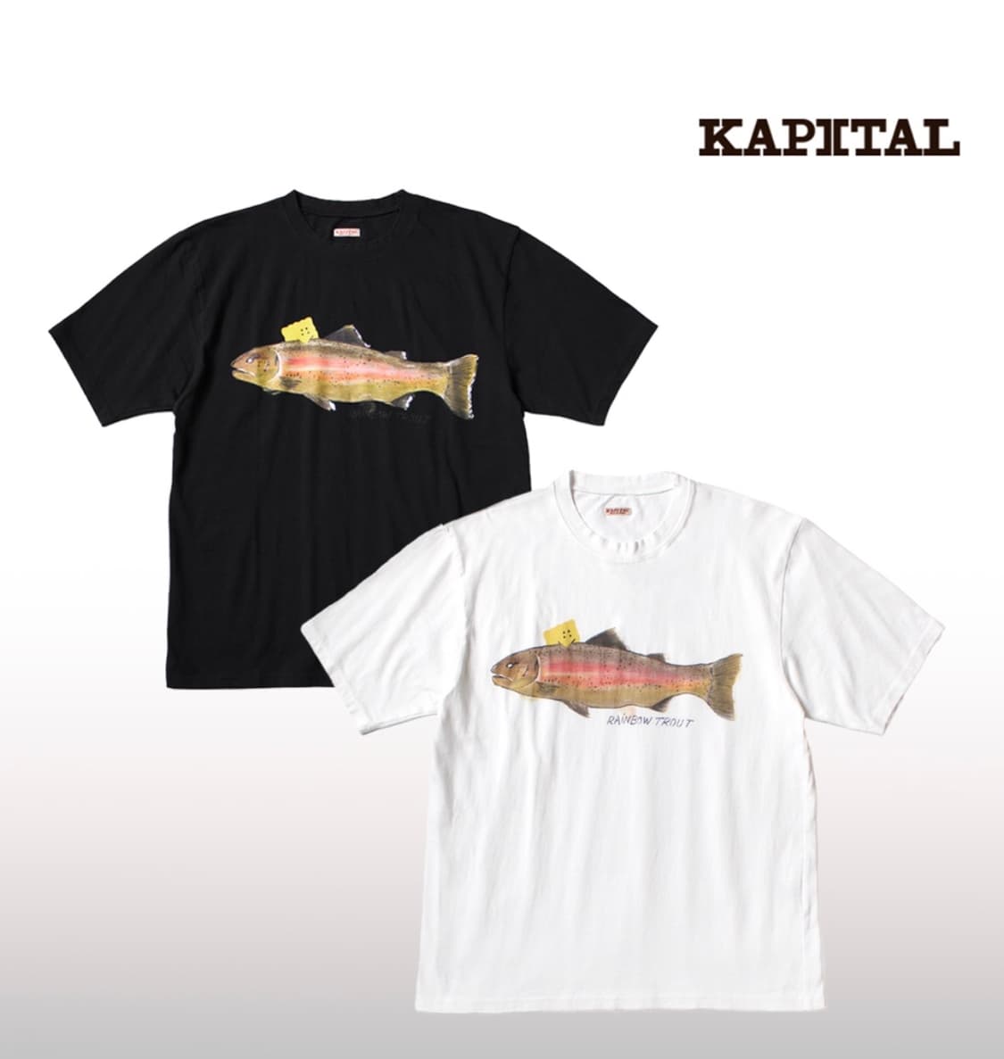 캐피탈(KAPITAL) 20저지 크루 티셔츠 1트라우트, 패키쉬 레인보우 상품이미지1