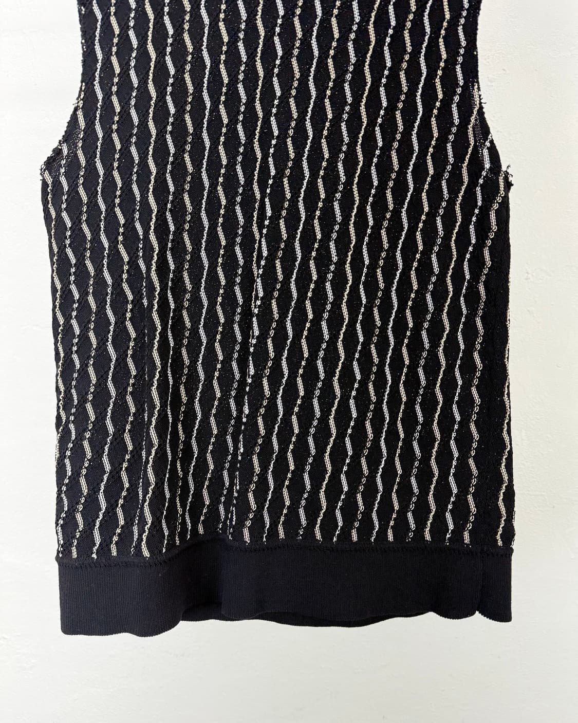 마르지엘라 넘버 10 블랙 크로셰 니트 베스트 상품이미지4