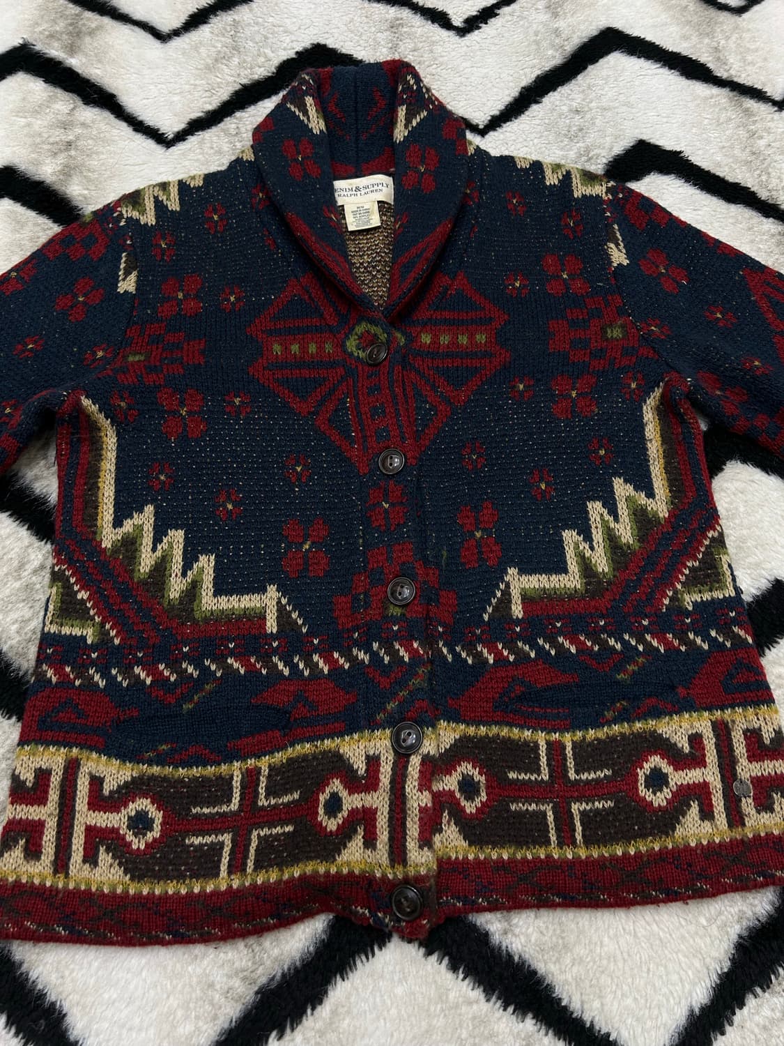 [M]데님앤서플라이 랄프로렌 아즈텍 니트가디건 상품이미지3