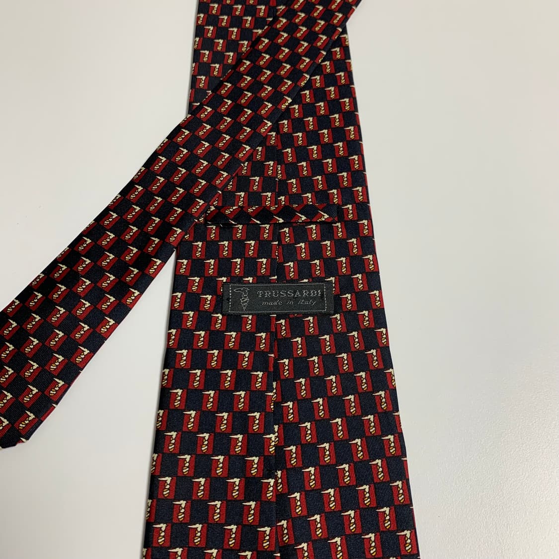 트루사르디 모노그램 명품넥타이 이태리 100실크 A+등급 장폭 상품이미지5