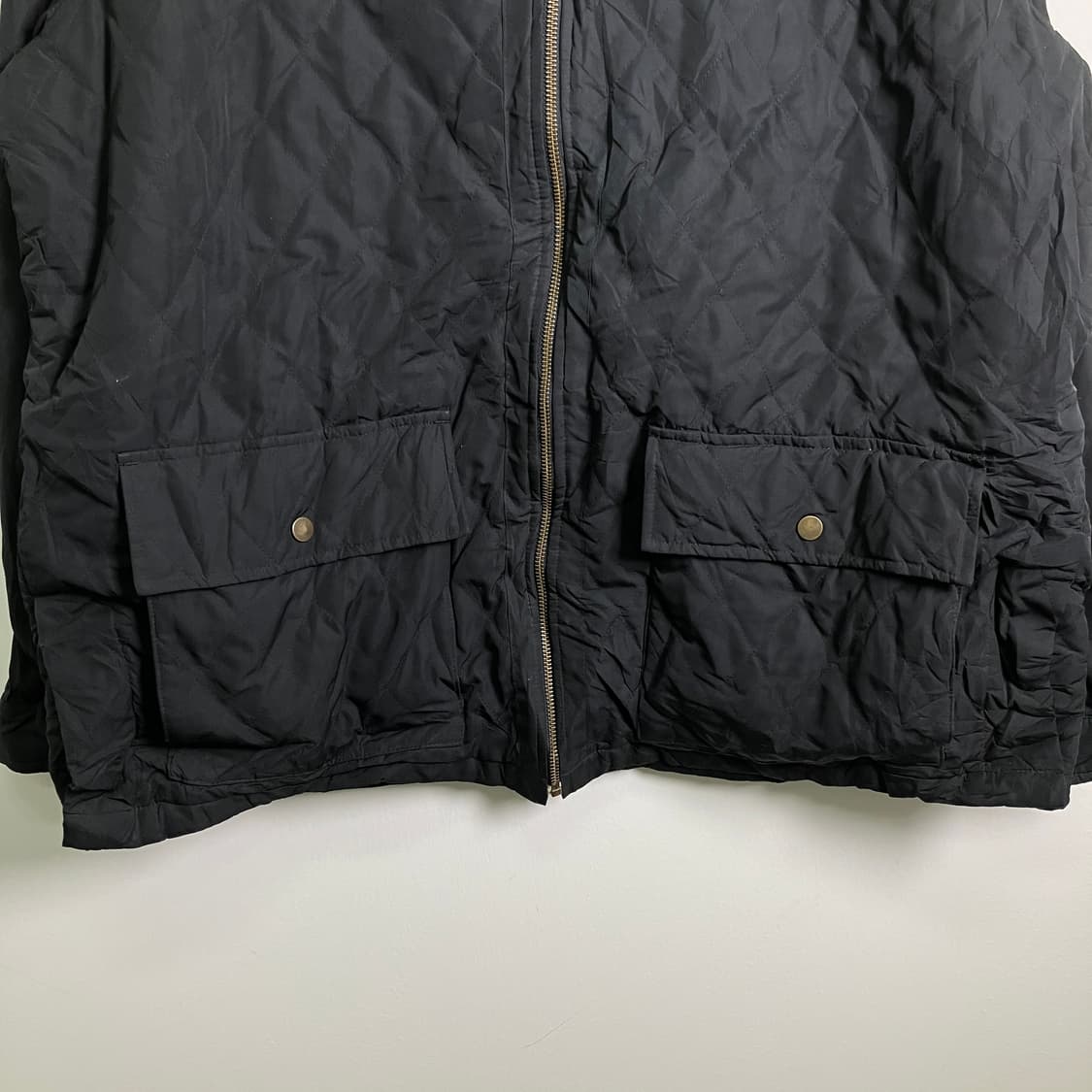 90's 폴로 랄프로렌 블랙 다이아몬드 퀄팅 자켓 L 상품이미지5