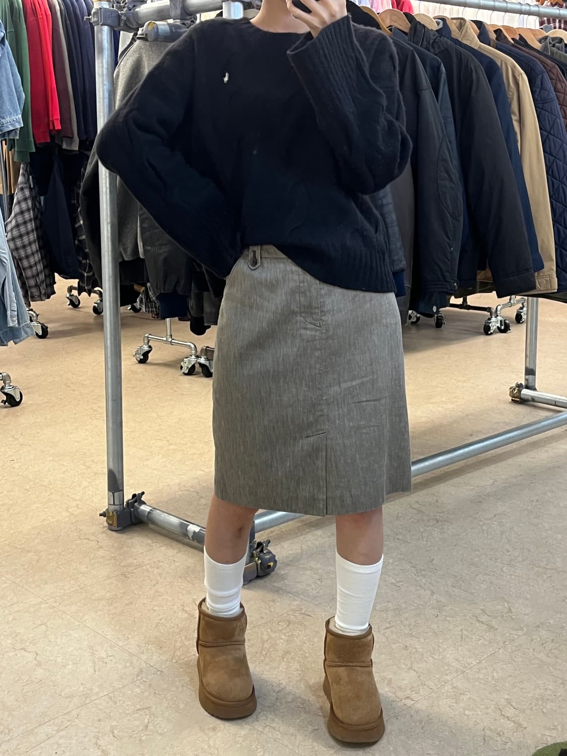 미디 스커트 상품이미지1