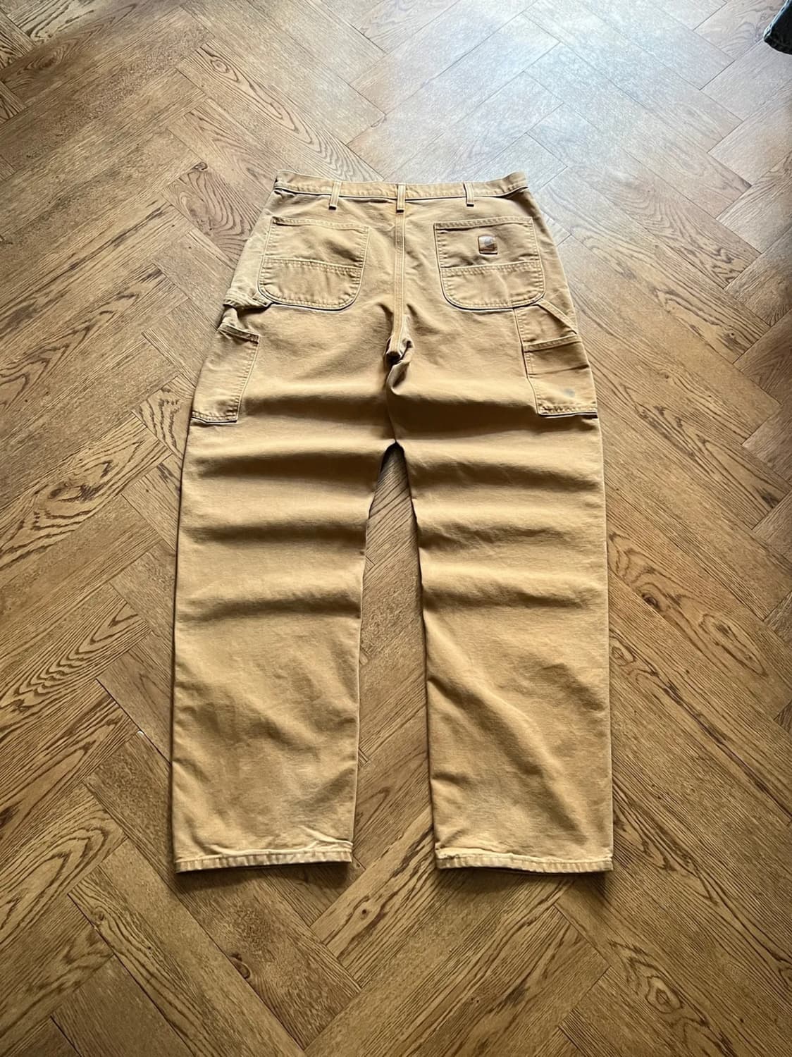 [36]칼하트 USA 브라운 싱글니 카펜터 워크 팬츠 상품이미지1