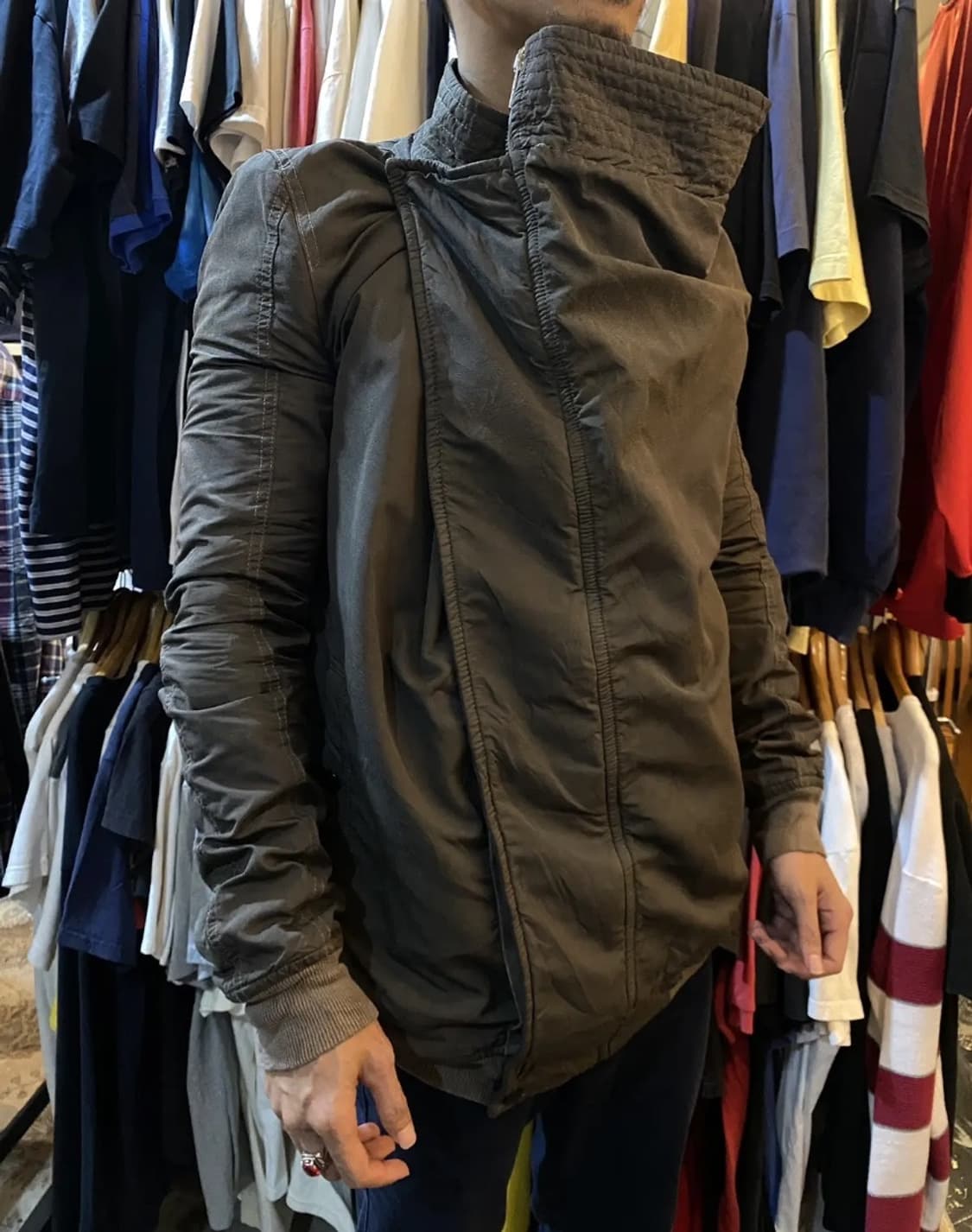 릭오웬스 14FW 익스플로더 파카 집업 봄버 자켓 다크 더스트 상품이미지10