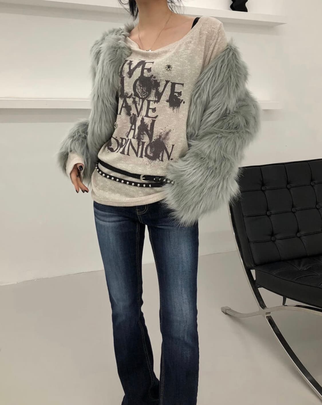 도요샛 미애 퍼 자켓 상품이미지6