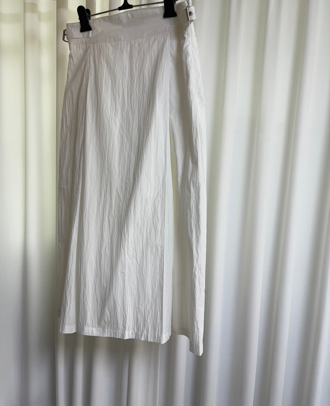 위아 에디트 나일론 비죠 스커트 - 아이보리 상품이미지1