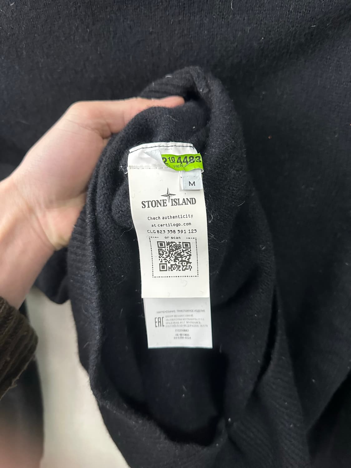 스톤아일랜드 울 니트 M(95-100) 정품 상품이미지5