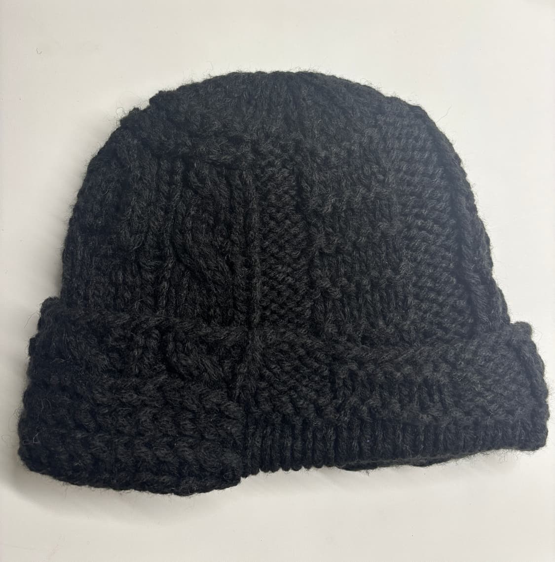 스투시 니트 패치워크 비니 블랙 상품이미지2