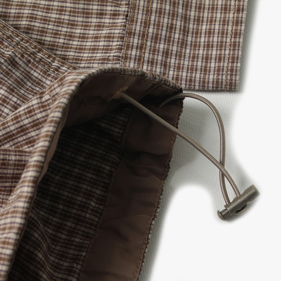  BEAMS "Brown Check Anorak" 상품이미지9
