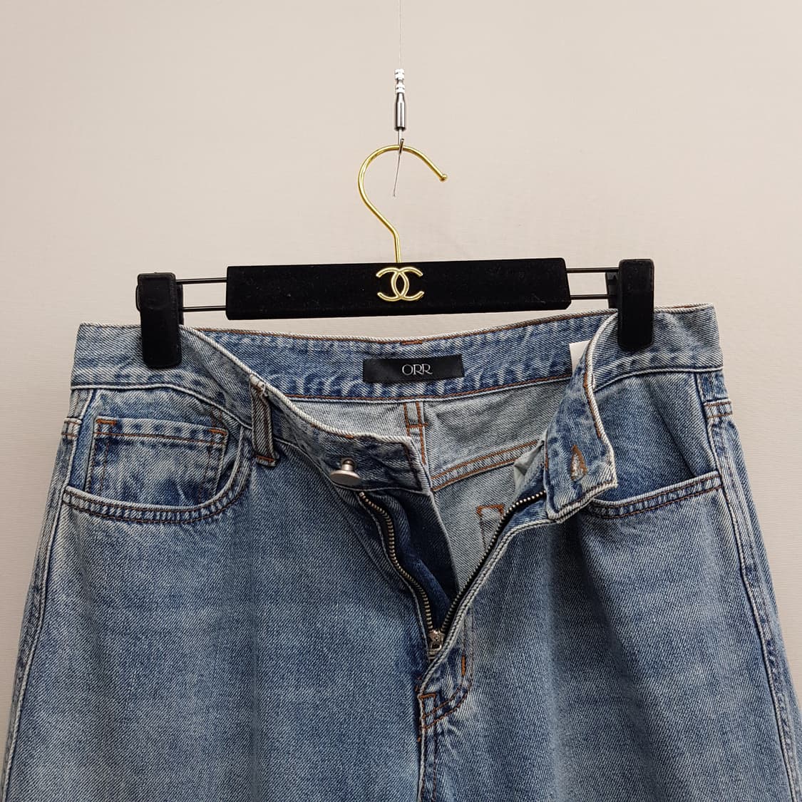 오르 코튼 스트레이트 데님팬츠 L사이즈 상품이미지2