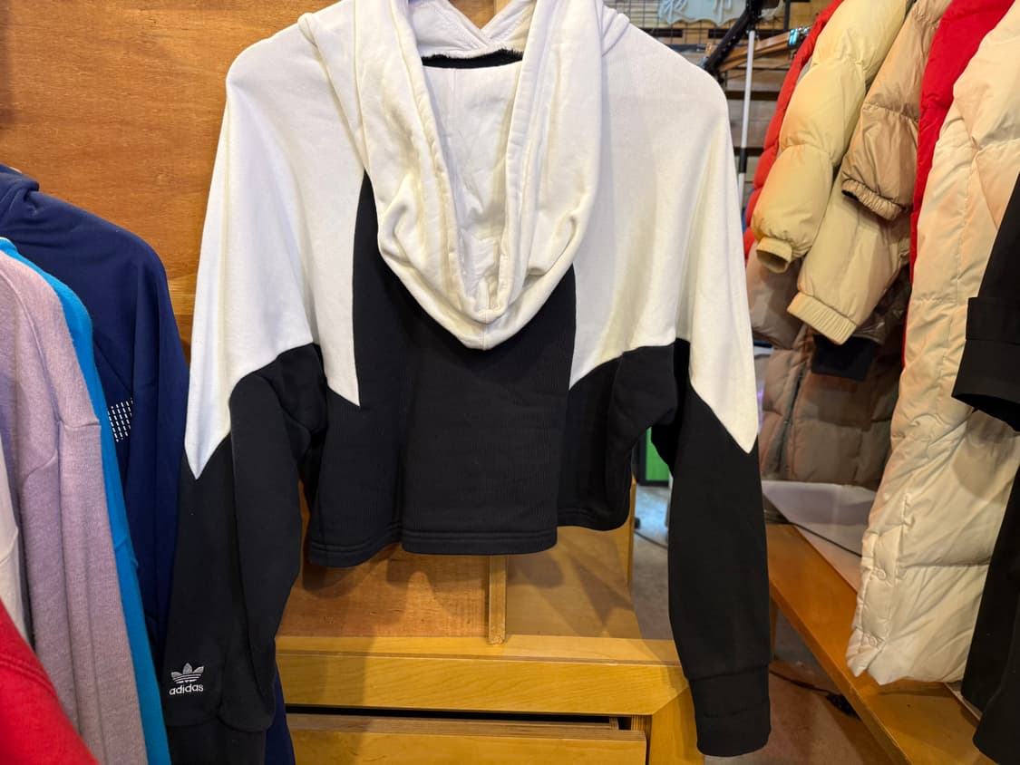 아디다스 파이어버드 크롭 후드티 상품이미지2