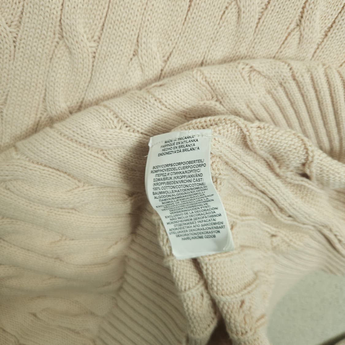 폴로 랄프 로렌 신형 케이블 니트L 상품이미지6