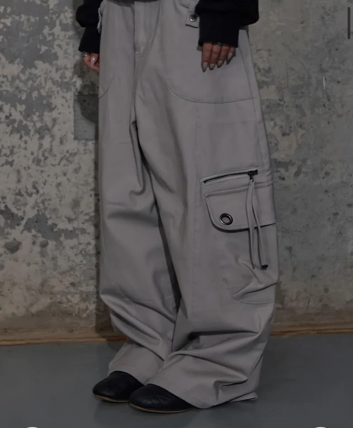 fancyclub 크로스 포켓 카고 팬츠 PINK BEIGE 핑크베이지 상품이미지1