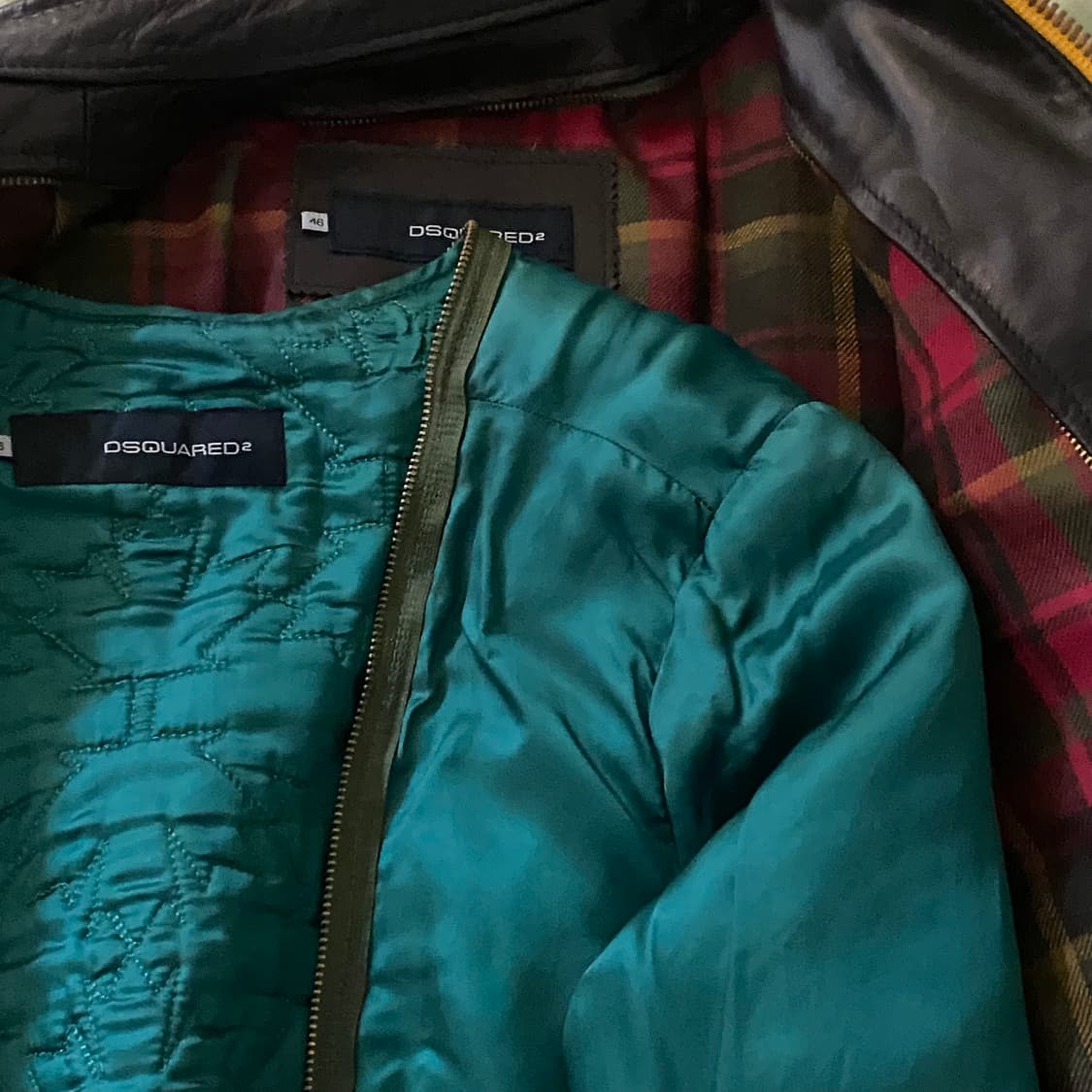 디스퀘어드2 다크브라운 싱글레더 자켓 상품이미지4