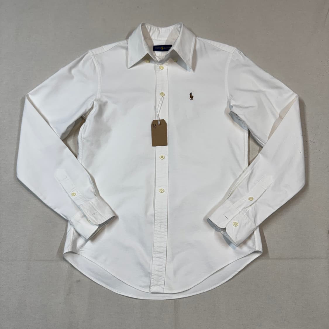XS) 폴로 랄프로렌 클래식 화이트 옥스포드 셔츠 T5 상품이미지1