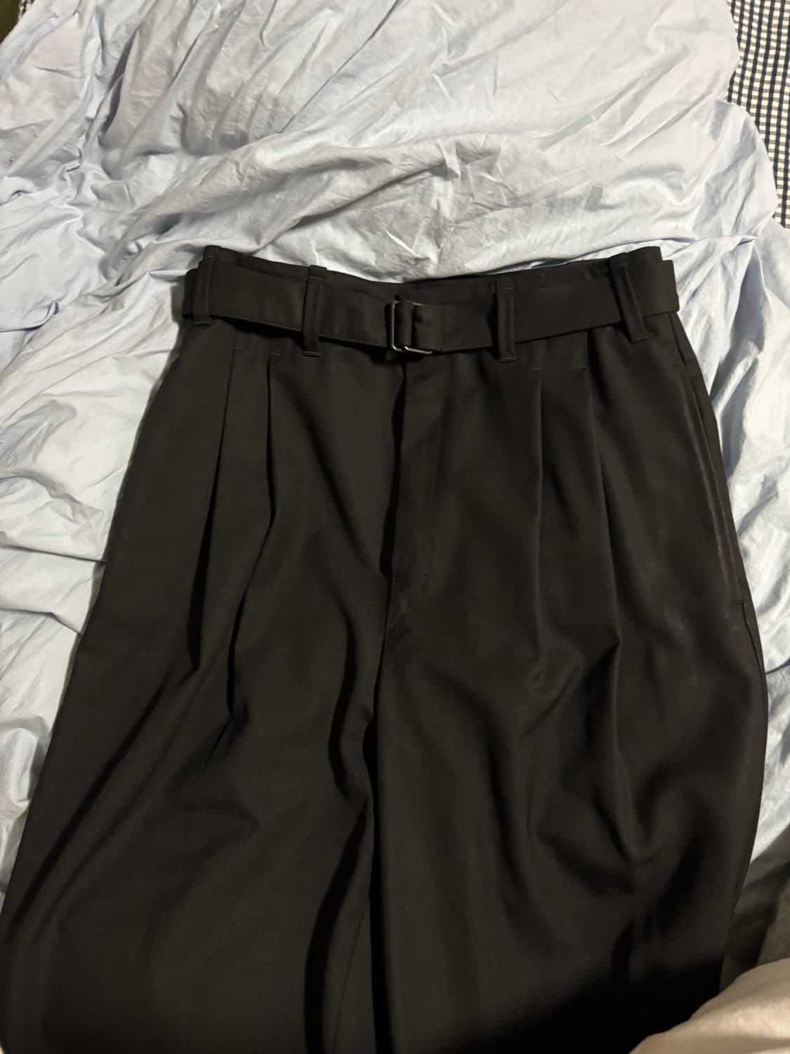 르메르 20fw 벨티드 팬츠 44 블랙 상품이미지3