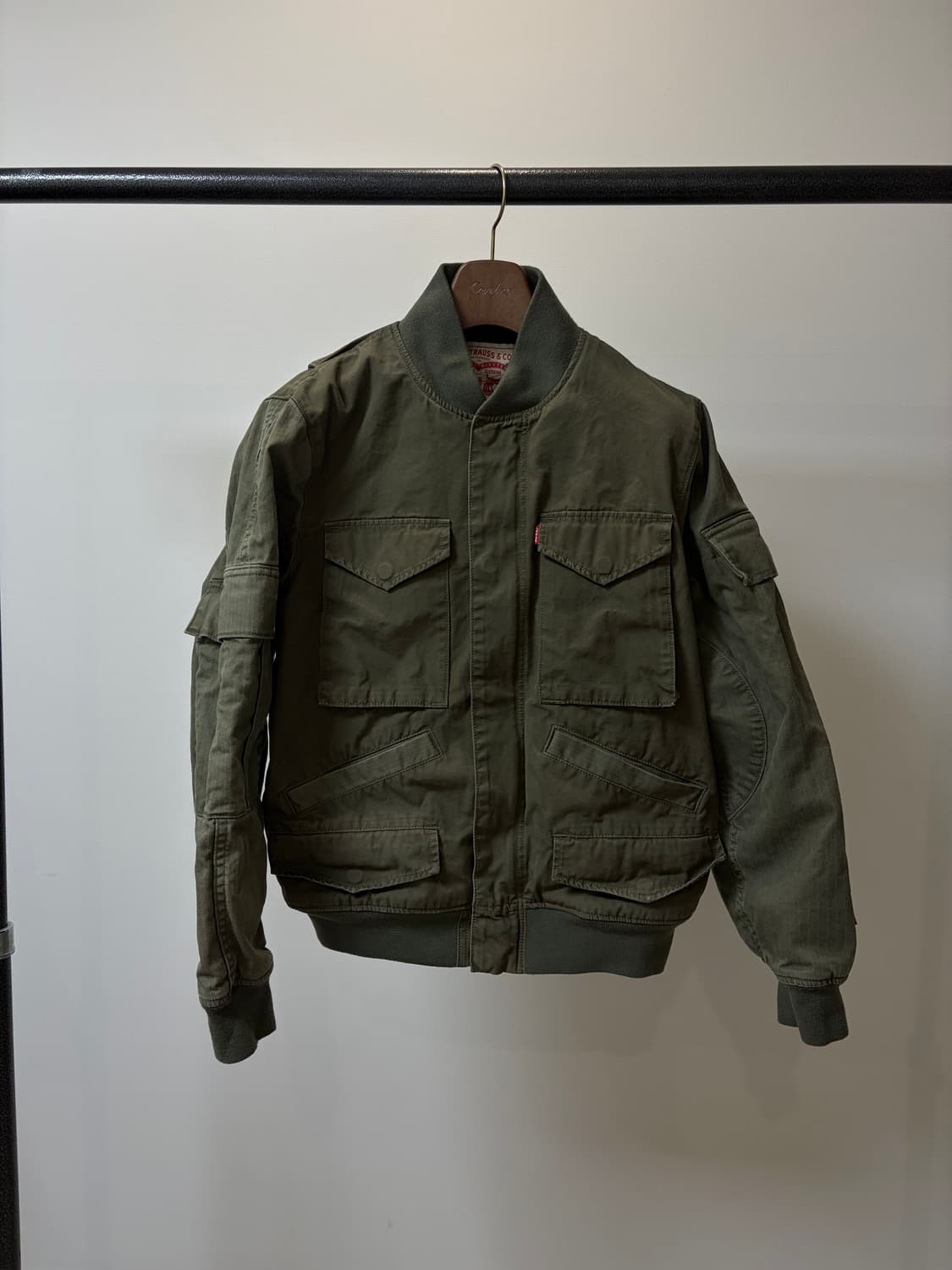 (S) Levis 리바이스 밀리터리 코튼 탱커 자켓 상품이미지1