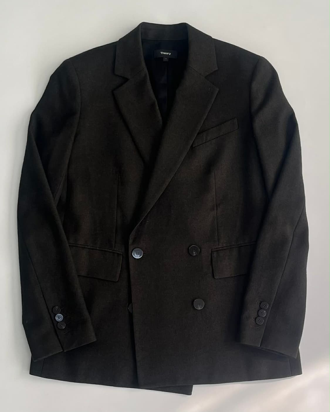 [2] 띠어리 20년 신형 한섬 더블 브레스티드 울 블레이져 자켓 상품이미지1