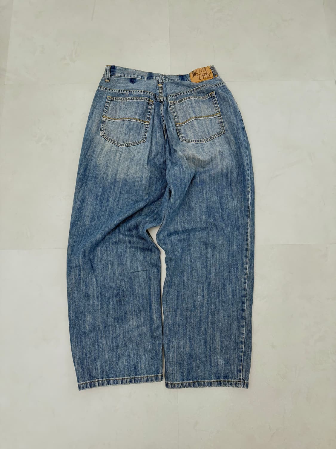 와이드 워싱 중청 팬츠  상품이미지6