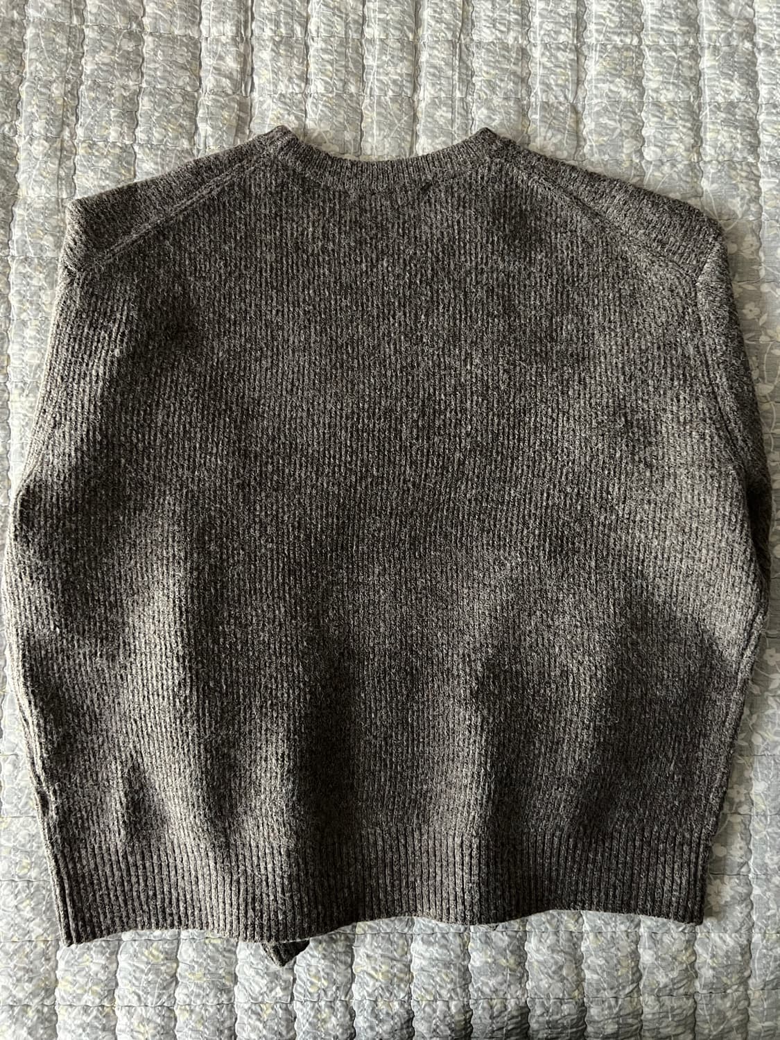 (택O) 후브스 울라운드 크롭 니트 머드 xl  상품이미지3