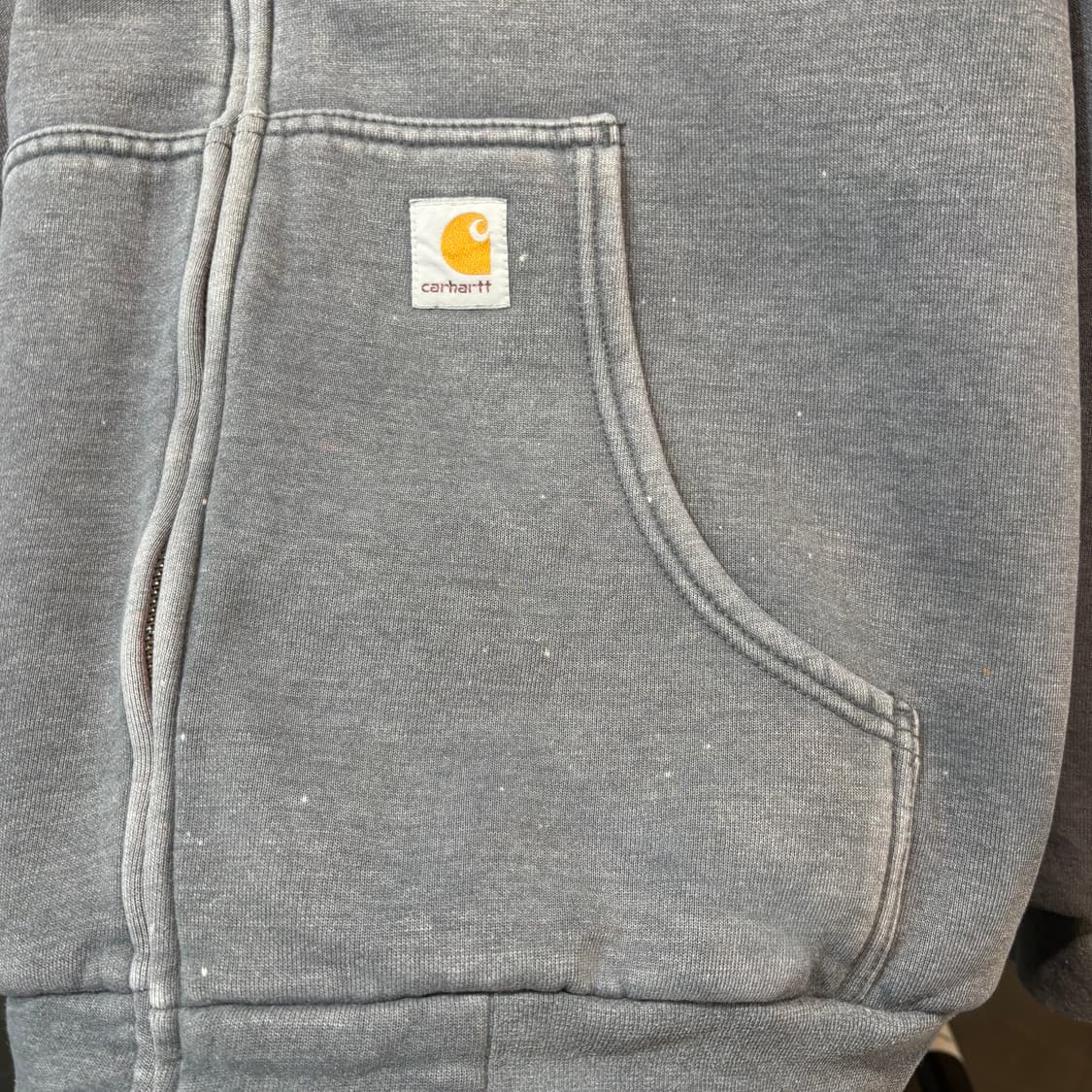[XL] CARHARTT 칼하트 USA 빈티지 페이드 써멀 후드 자켓 상품이미지6