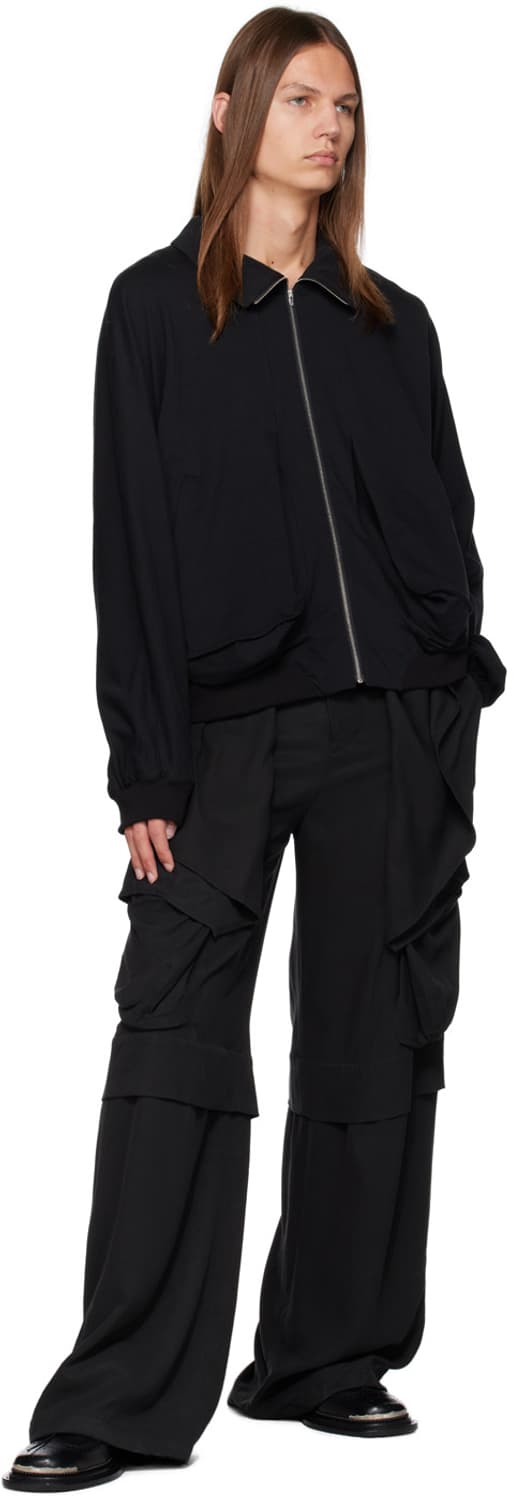 지용킴 하이넥 드레이프 포켓 자켓 상품이미지7