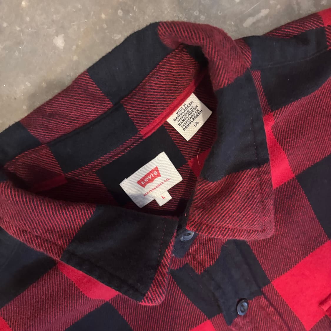 리바이스 버팔로 체크 셔츠 상품이미지3