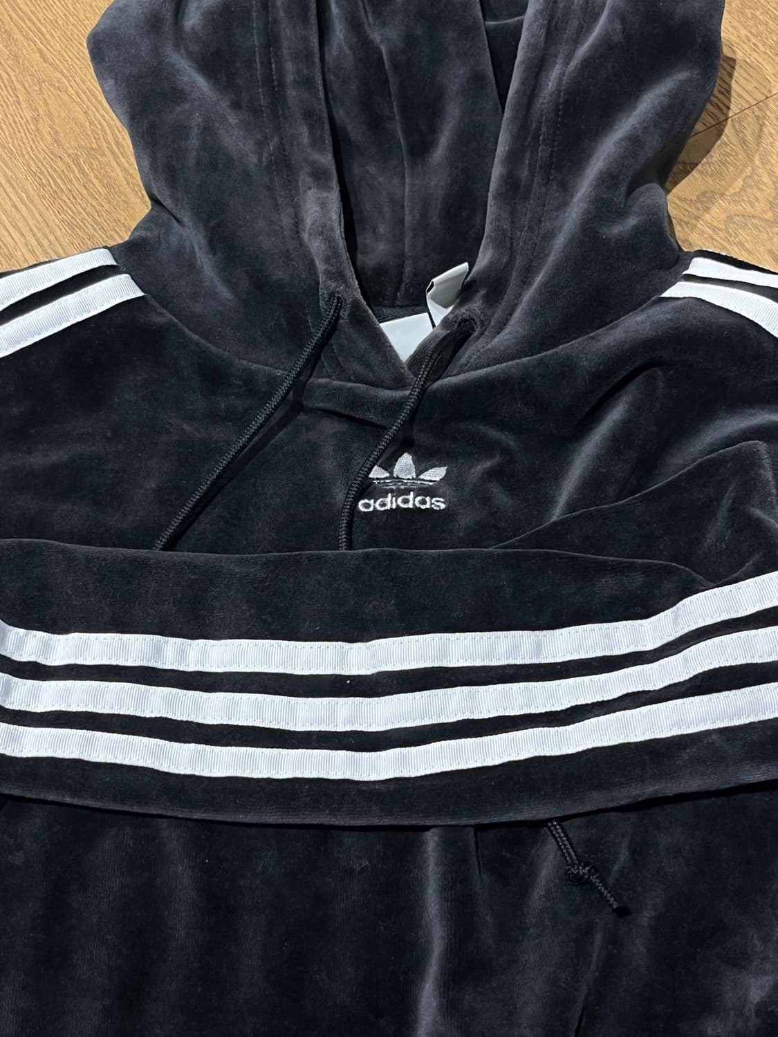 아디다스 벨벳 후드티 XS 상품이미지1