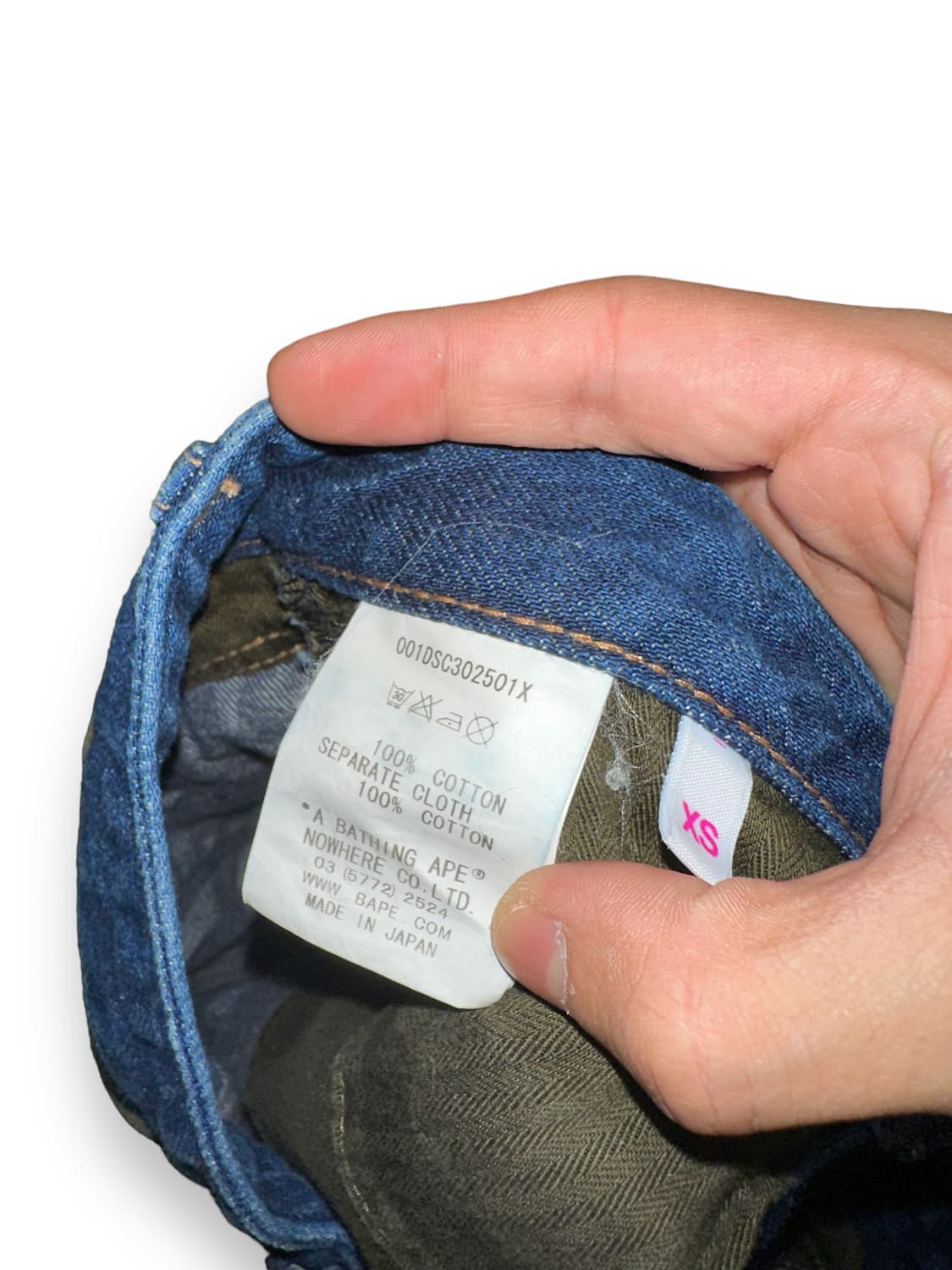 베이프 빅로고 데님 숏팬츠 BAPE 상품이미지6
