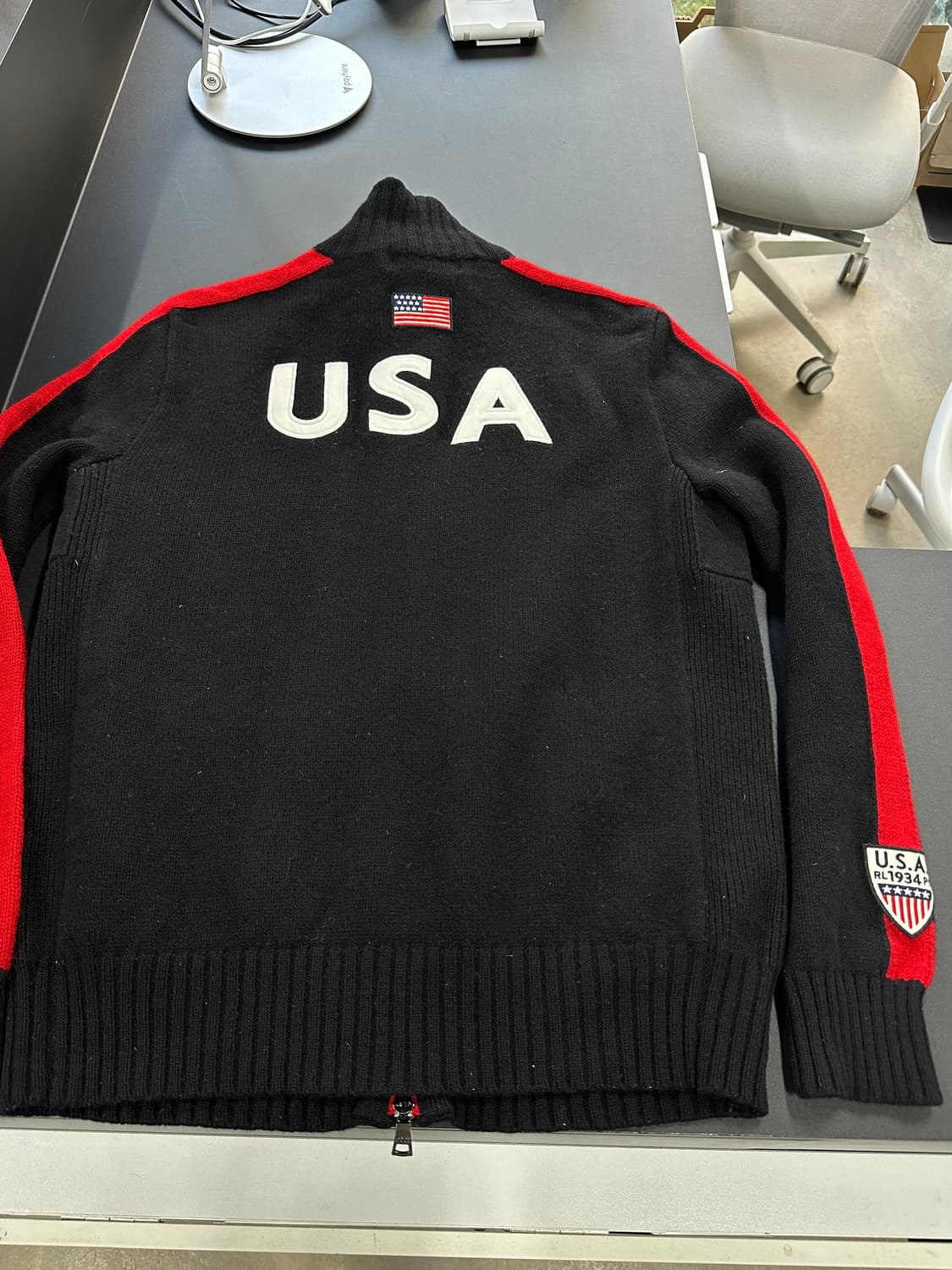 폴로랄프로렌 USA 빅포니 램스울 트랙 투웨이 니트집업 상품이미지6