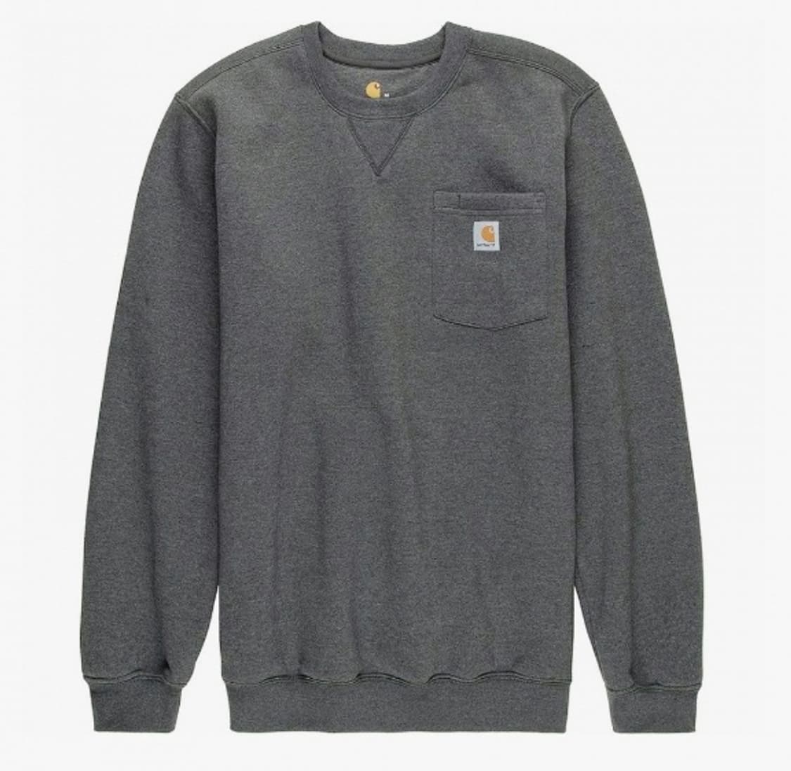 [L]칼하트 기모 포켓맨투맨 차콜 상품이미지1