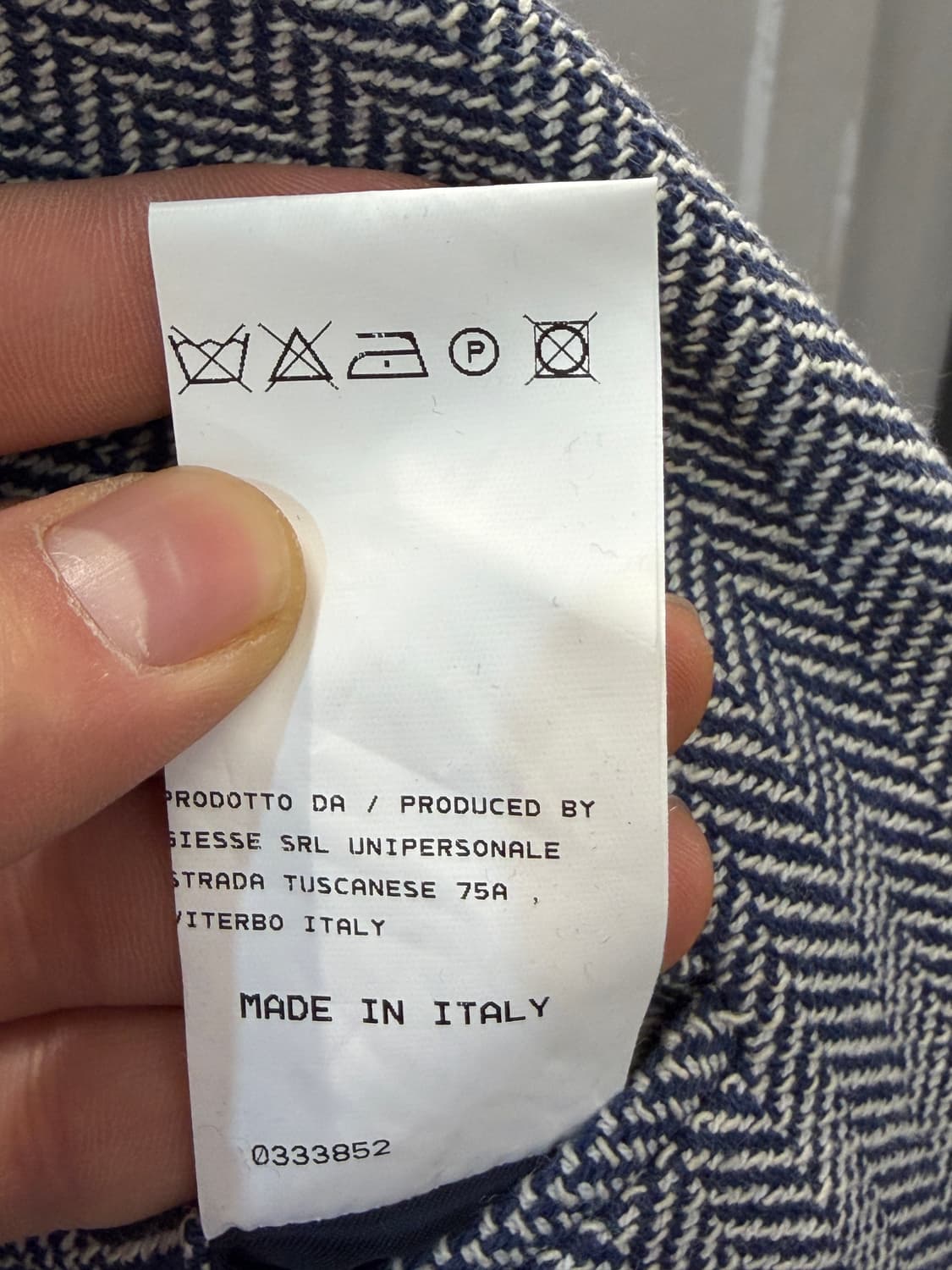 eleventy 남성 헤링본 자켓 42 상품이미지7