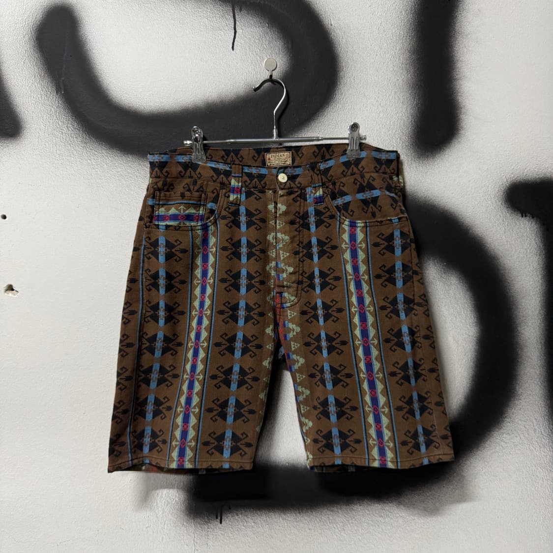 토요엔터프라이즈 슈가케인 에스닉 나바호 풀 패턴 쇼츠 팬츠 상품이미지1