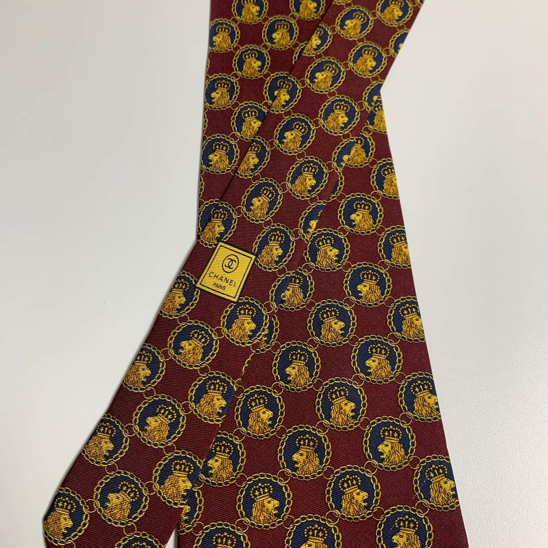 샤넬(CHANEL) 기하학적패턴 이태리 100실크 명품넥타이 A+등급 상품이미지4
