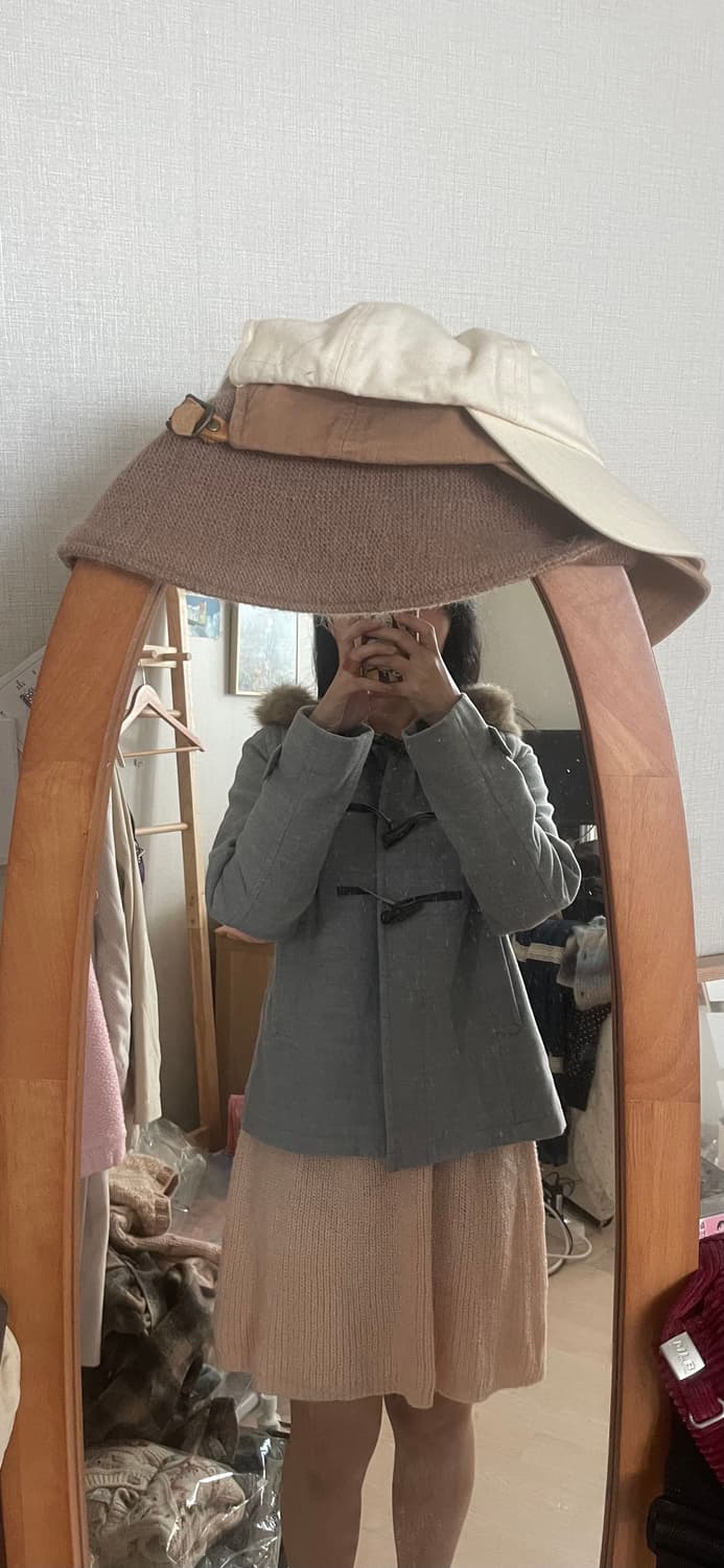 모리걸 빈티지 어스뮤직 퍼 숏떡코 상품이미지4