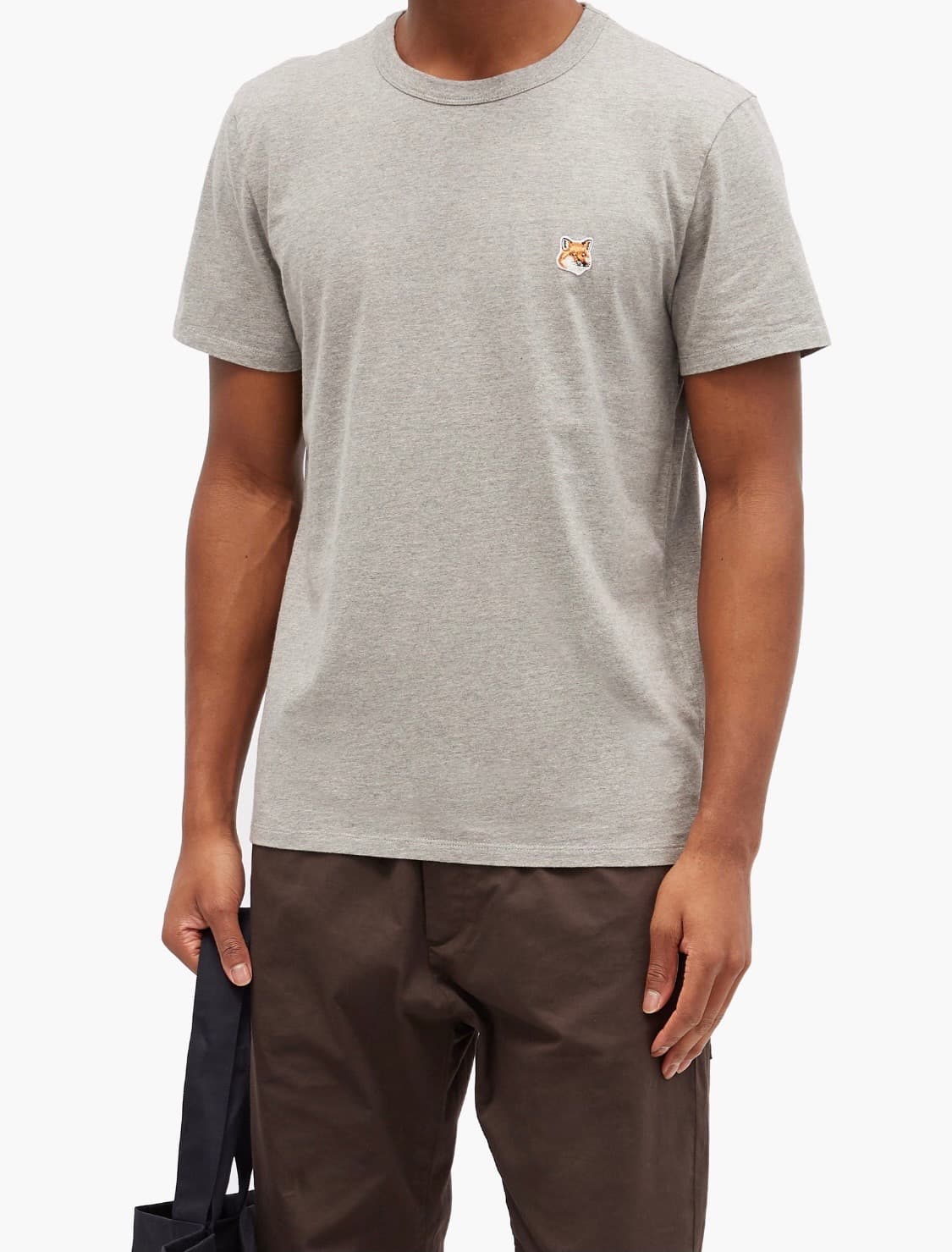 21SS 메종키츠네 폭스 헤드 티셔츠 그레이 상품이미지7