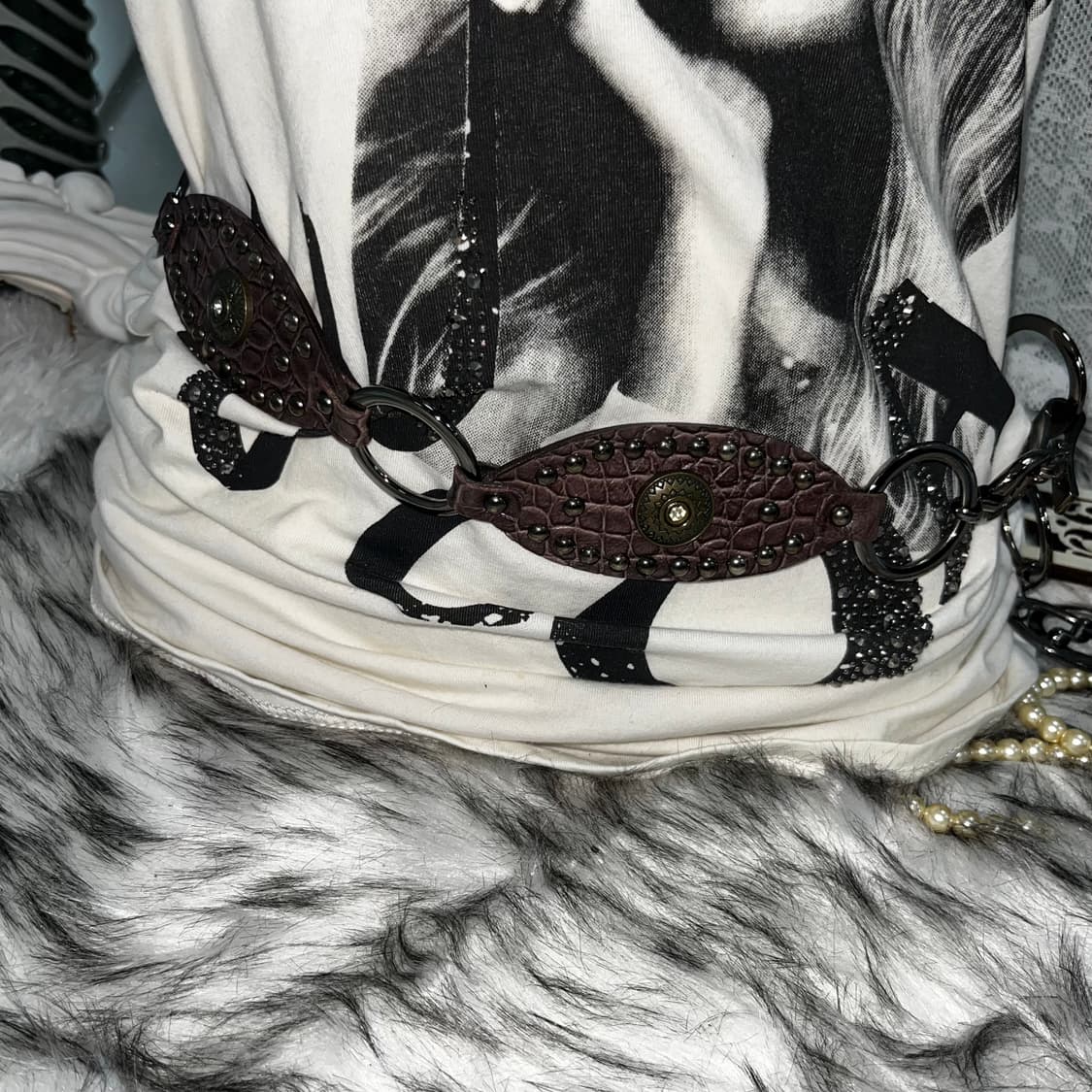 빈티지 웨스턴 페어리 무드 체인 벨트 상품이미지3