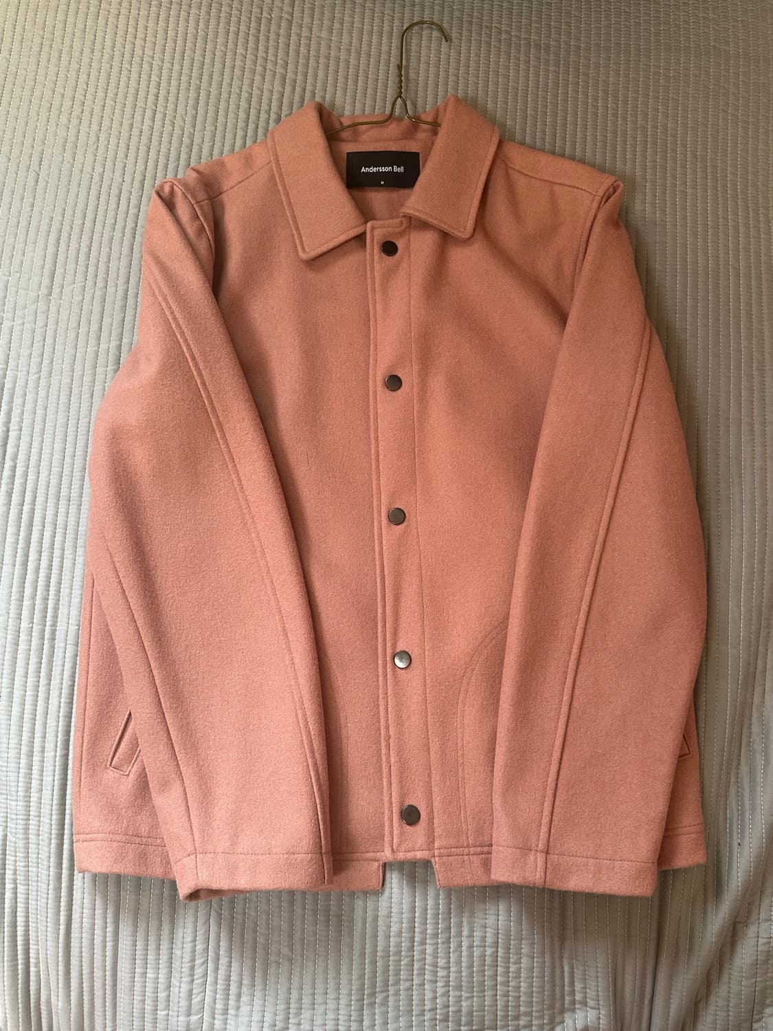 앤더슨벨 요한슨 울 코치 자켓 (m) 인디핑크 상품이미지2