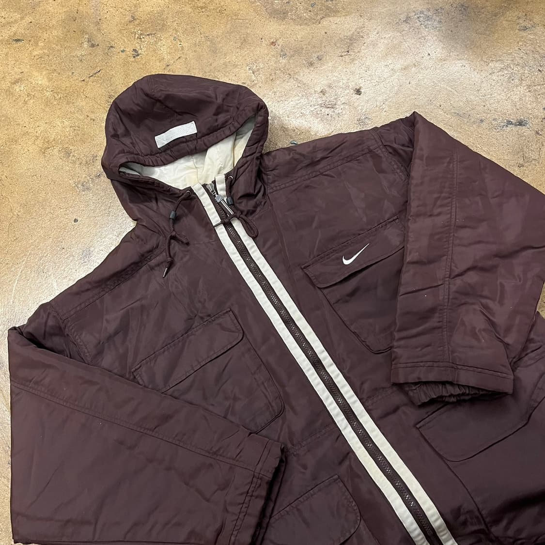 [정품/L] 나이키 브라운 후드 자켓 b18 상품이미지1
