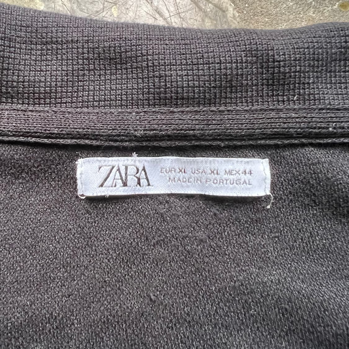 XL) ZARA 자라 반팔 카라 니트 상품이미지3