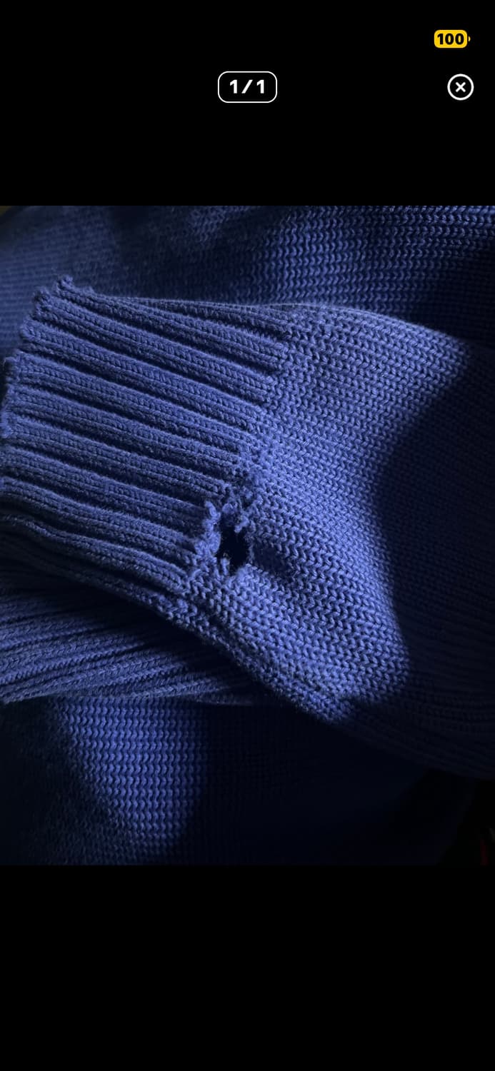 (급처)폴로 집업 니트 상품이미지3