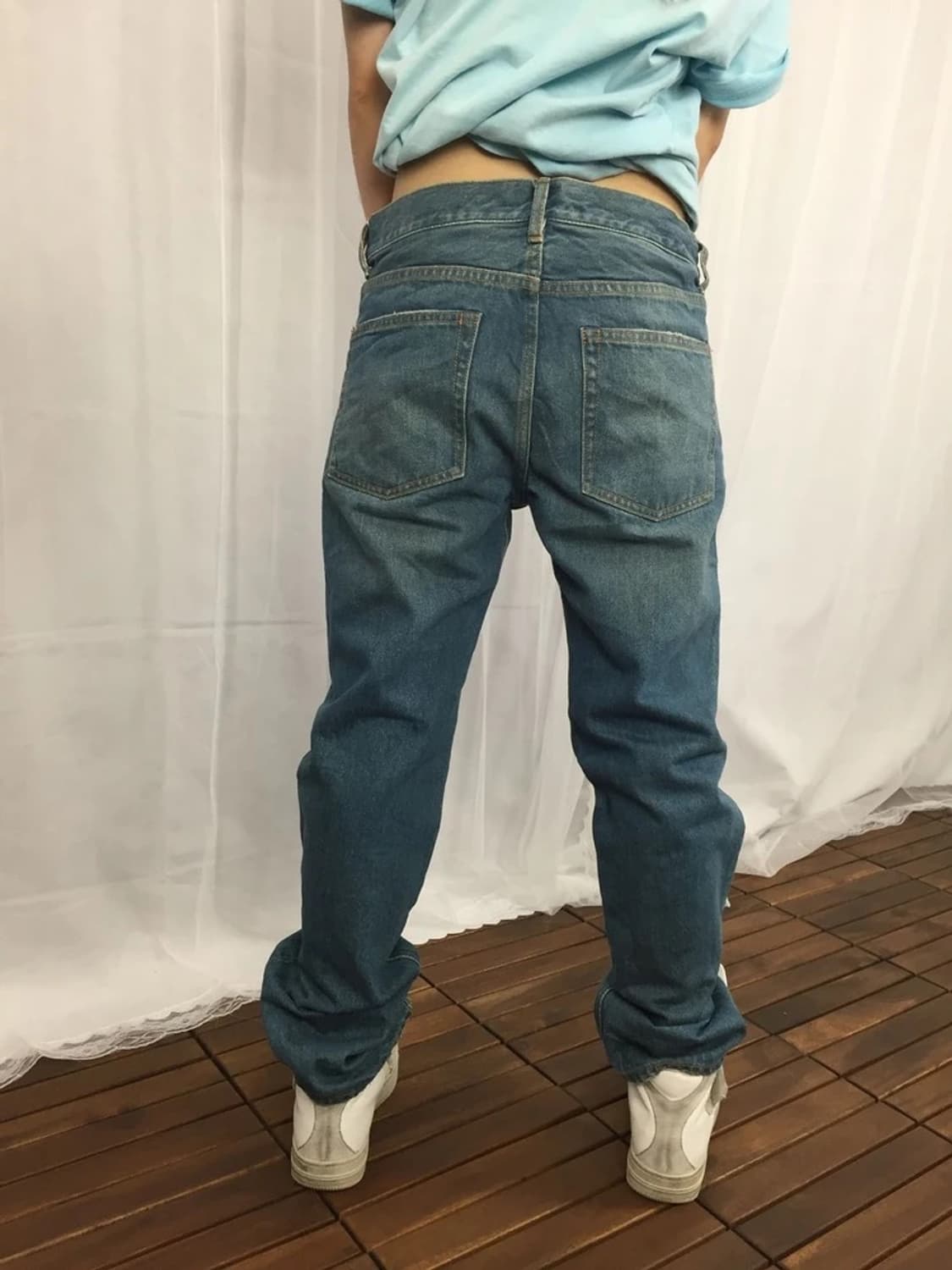 BEAMS Washed Denim Pants 상품이미지3